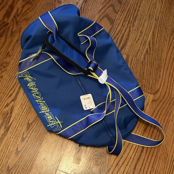 Free People Movement Good Sport Athletic Blue Duffle Bag New With Tags - Picture 2 of 14